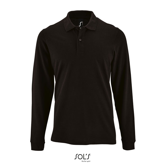 Polo publicitaire homme 180gr PERFECT MEN LSL Noir 1